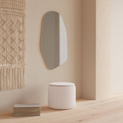 Tabouret pliable S blanc