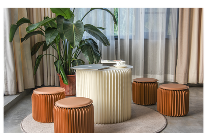 Tabourets pliables S naturels